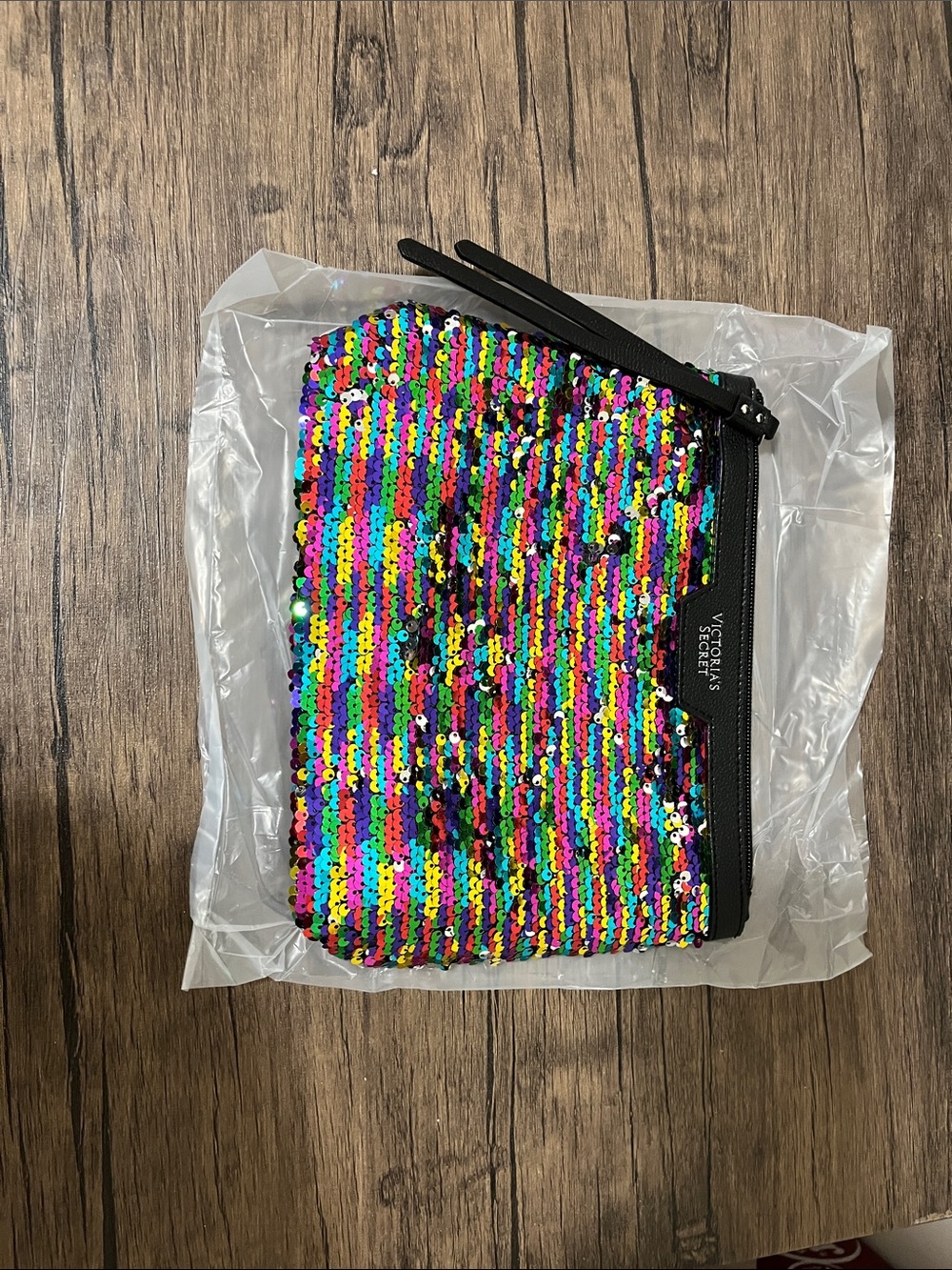 Black Tote Bag with Iridescent Tassel - Picture 5 of 6